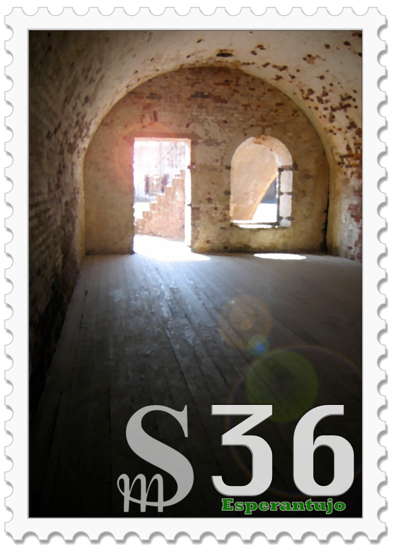 the interior of a casement room in brick fort in north carolina