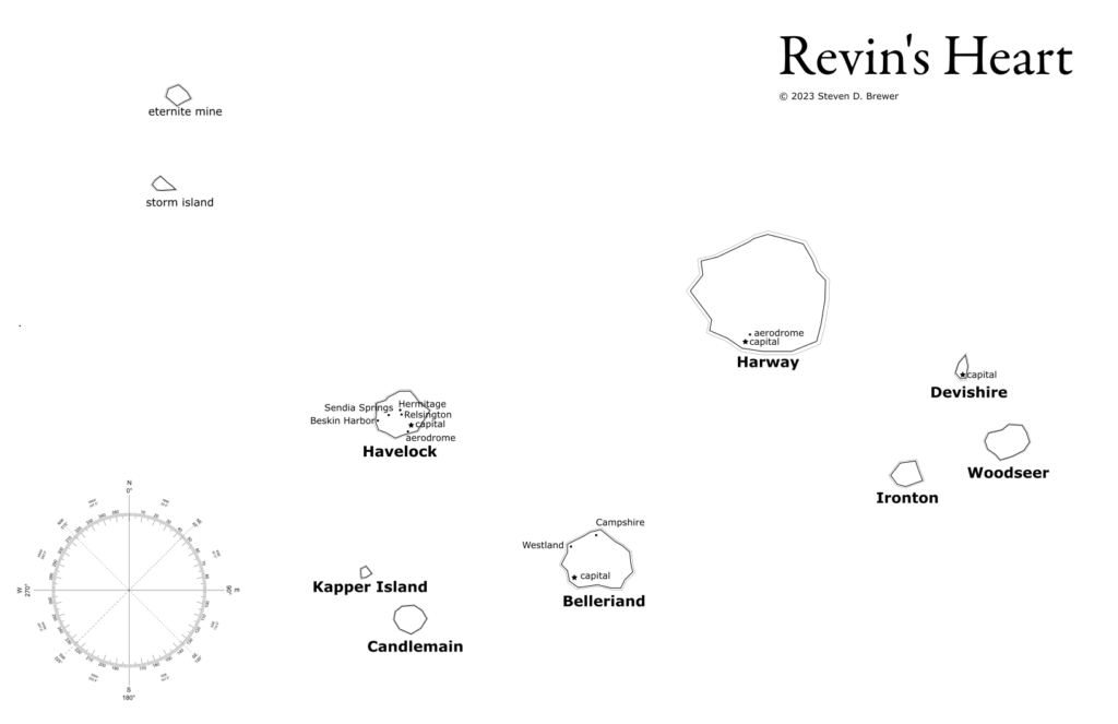 Map of the Islands of Revin's Heart