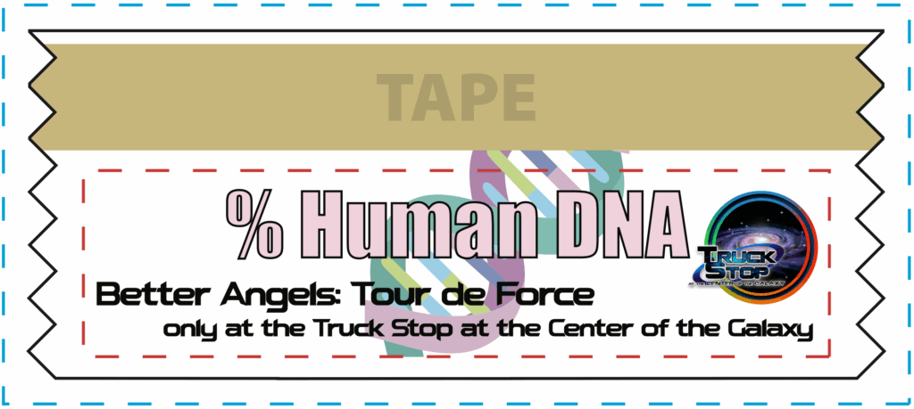 Percent Human DNA ribbon
